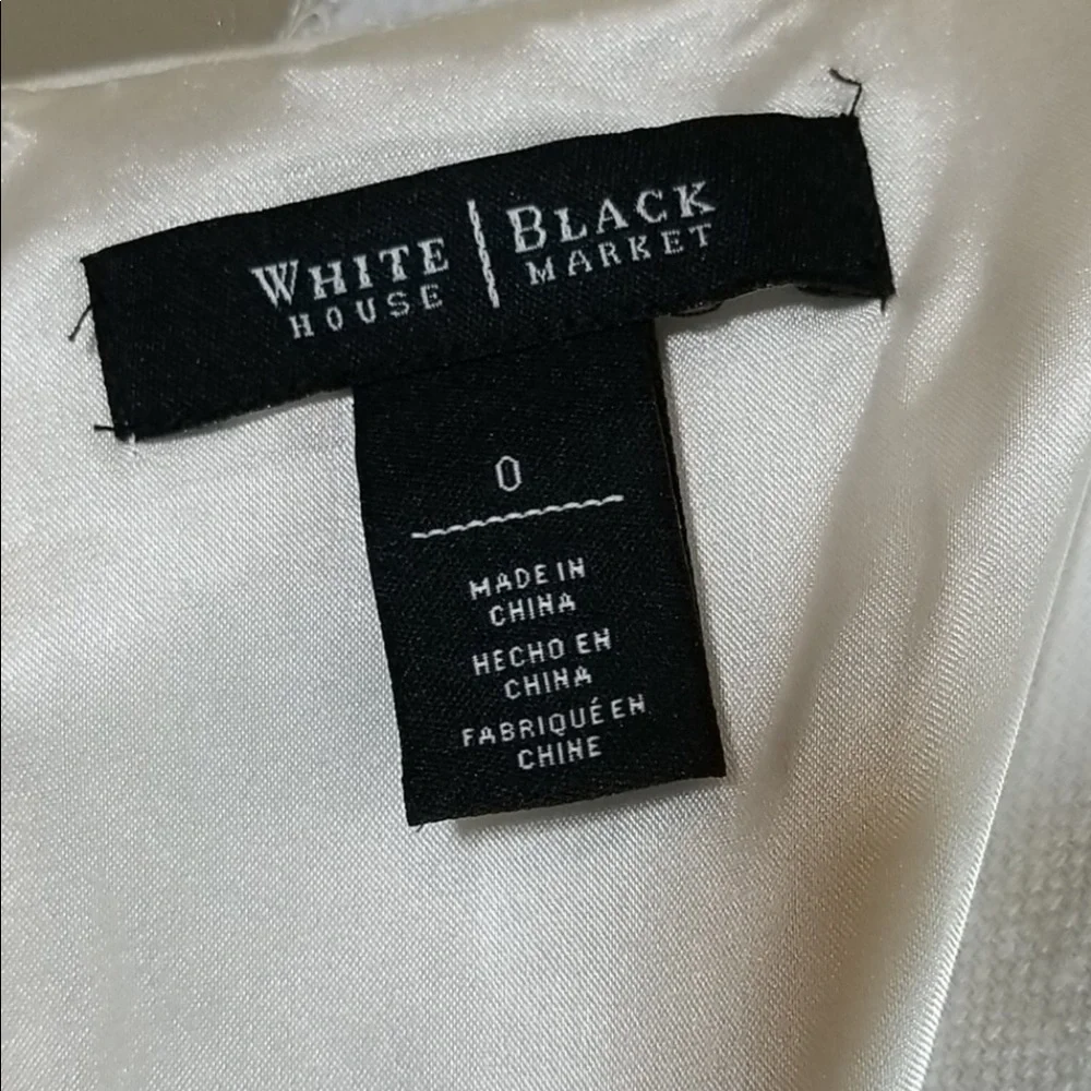 WHBM diagonal colorblock strip fitted dress 0 XS - Picture 5 of 8